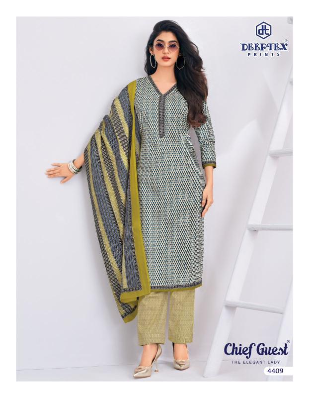 Deeptex chief guest vol-44 two top cotton dress material wholesale pune